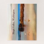 Schneegänse im Skagital Puzzle (Vertikal)