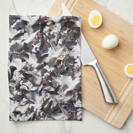 Schneegänzchen Geschirrtuch (Viertel Falte)