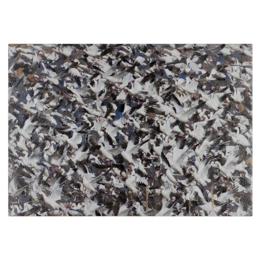 Schneegänzchen Schneidebrett (Vorderseite)