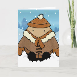 Schneegarte Feiertagskarte