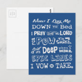 Schneegebet Postkarte (Vorne/Hinten)