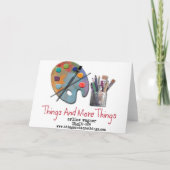 Schneegebiet Feiertagskarte (Rückseite)