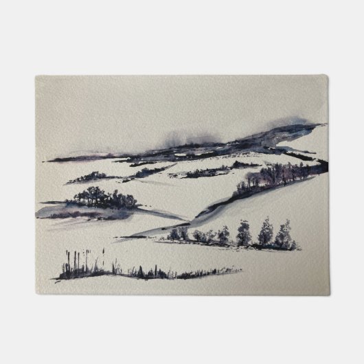 Schneegebiet Fußmatte (Vorderseite)