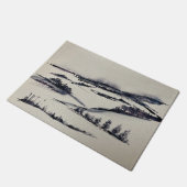 Schneegebiet Fußmatte (Schrägansicht)