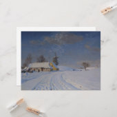 Schneegebiet im Winter Karte (Vorderseite/Rückseite Beispiel)