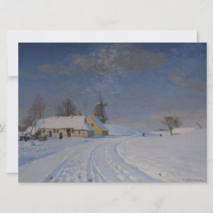 Schneegebiet im Winter Karte
