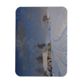 Schneegebiet im Winter Magnet (Vertikal)