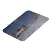 Schneegebiet im Winter Magnet (Linke Seite)