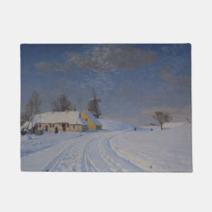 Schneegebiet im Winter (nach H.A. Brendekilde) Fußmatte