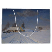 Schneegebiet im Winter (nach H.A. Brendekilde) Große Geschenktüte (Rückseite)