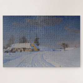 Schneegebiet im Winter (nach H.A. Brendekilde) Puzzle