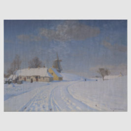 Schneegebiet im Winter (nach H.A. Brendekilde) Seidenpapier