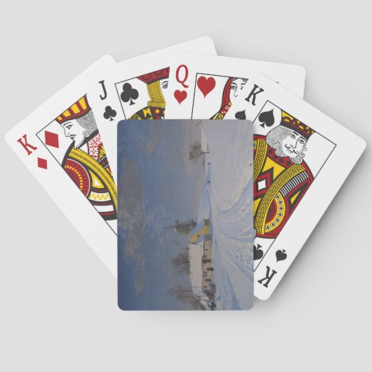 Schneegebiet im Winter (nach H.A. Brendekilde) Spielkarten (Rückseite)