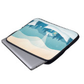 Schneegebiet Laptopschutzhülle (Vorne Knopf)