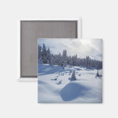 Schneegebiet Magnet (Vorderseite/Rückseite)