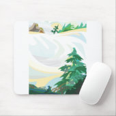Schneegebiet Mousepad (Mit Mouse)