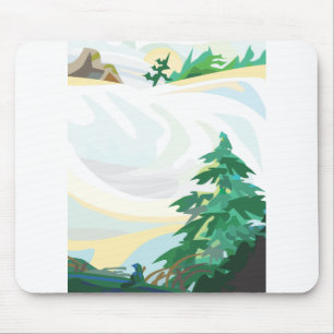 Schneegebiet Mousepad