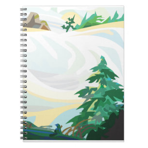 Schneegebiet Notizblock