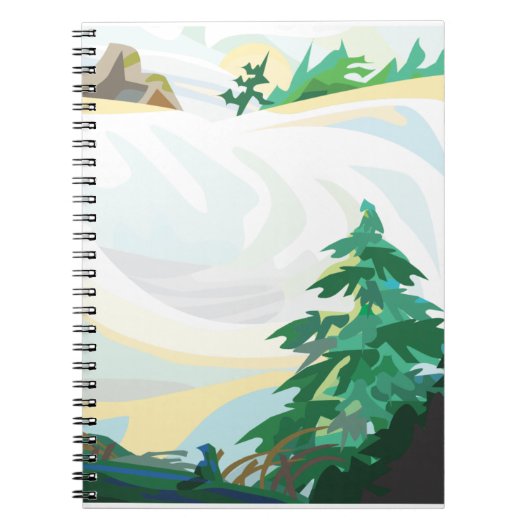 Schneegebiet Notizblock (Vorderseite)