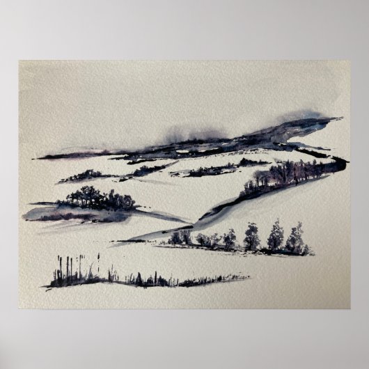 Schneegebiet Poster (Vorne)