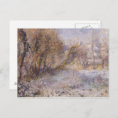 Schneegebiet Postkarte (Vorne/Hinten)