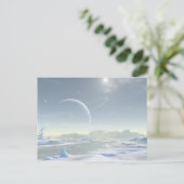 Schneegebiet Postkarte (Stehend Vorderseite)