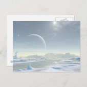 Schneegebiet Postkarte (Vorne/Hinten)