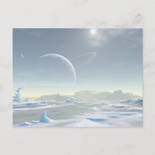 Schneegebiet Postkarte (Vorderseite)