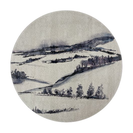 Schneegebiet Schneidebrett (Vorderseite)