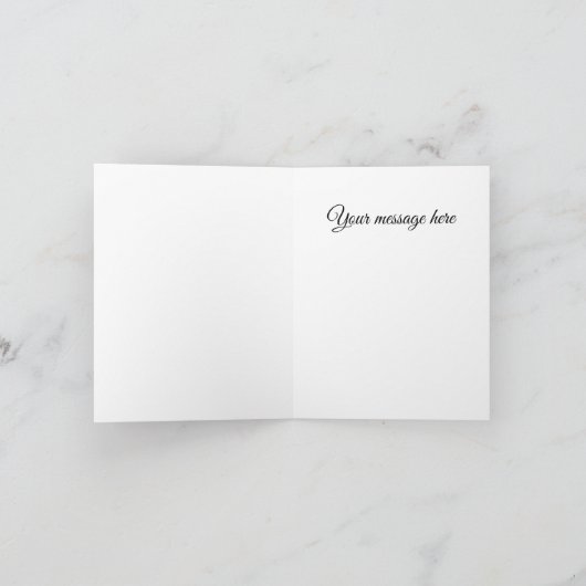 Schneegebiet Wintersaison Card Feiertagskarte (Innenseite)