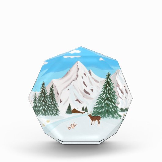 Schneegebirge Fotoblock (Vorderseite)