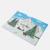 Schneegebirge Fußmatte (Schrägansicht)