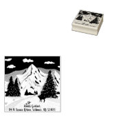 Schneegebirge Gummistempel (Stempel)