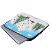 Schneegebirge Laptopschutzhülle (Vorne Knopf)