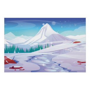 Schneegebirge Poster