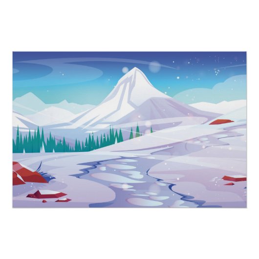 Schneegebirge Poster (Vorderseite)