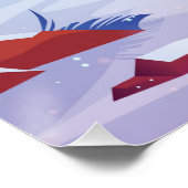 Schneegebirge Poster (Ecke)