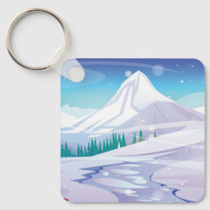 Schneegebirge Schlüsselanhänger