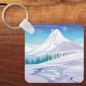 Schneegebirge Schlüsselanhänger (Vorderseite)