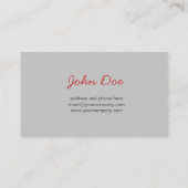 SchneegebirgsVisitenkarte Visitenkarte (Rückseite)