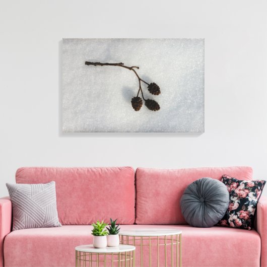 schneegefallen leinwanddruck (Insitu (Wohnzimmer))