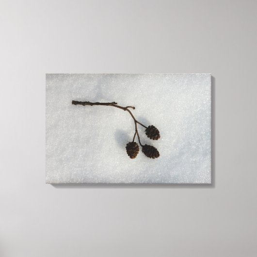 schneegefallen leinwanddruck (Vorderseite)