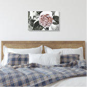 Schneegefrorene Rose Zeichne gesteppte Leinwand (Insitu (Schlafzimmer))