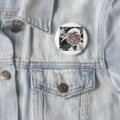 Schneegefrorene Rose Zeichnend Button (Beispiel)