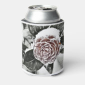 Schneegefrorene Rose Zeichnend Dosenkühler (Kanne Rückseite)