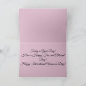 Schneegefrorene Rose Zeichnend geklappte Grußkarte Karte (Innenseite)