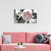 Schneegefrorene Rose Zeichnend Leinwanddruck (Insitu (Wohnzimmer))