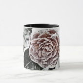 Schneegefrorene Rose Zeichnend Tasse (Zentrum)