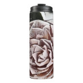 Schneegefrorene Rose Zeichnend Thermosbecher (Vorderseite)