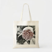 Schneegefrorene Rose Zeichnend Tragetasche (Vorne)